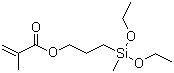 3-(Diethoxymethylsilyl)propyl methacrylate molecular structure (CAS 65100-04-1)