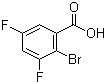2-Bromo-3,5-difluorobenzoic acid molecular structure (CAS 651027-01-9)