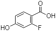 结构式 CAS# 65145-13-3, 2-氟-4-羟基苯甲酸