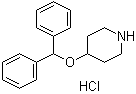 结构式 CAS# 65214-86-0, 4-(二苯基甲氧基)哌啶盐酸盐