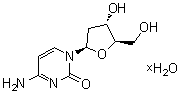 结构式 CAS# 652157-52-3, 2'-脱氧胞苷水合物