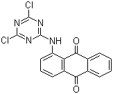 2-(1-蒽醌基氨基)-4,6-二氯-1,3,5-三嗪分子结构 (CAS 6522-75-4)