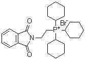 Tricyclohexyl[2-(1,3-dihydro-1,3-dioxo-2H-isoindol-2-yl)ethyl]phosphonium bromide molecular structure (CAS 65273-50-9)