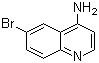 structure of CAS# 65340-73-0, 4-Amino-6-bromoquinoline;6-Bromoquinolin-4-amine