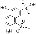 2-氨基-5-羟基萘-1,7-二磺酸分子结构 (CAS 6535-70-2)