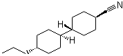 4-丙基-4'-氰基-反式-1,1'-联环己烷分子结构 (CAS 65355-35-3)