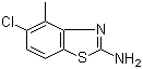 2-Amino-5-chloro-4-methylbenzothiazole molecular structure (CAS 65373-18-4)