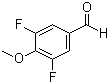 3,5-二氟-4-甲氧基苯甲醛分子结构 (CAS 654-11-5)