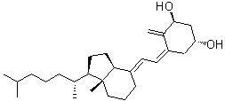(1alpha,3beta,5E,7E)-9,10-Secocholesta-5,7,10(19)-triene-1,3-diol molecular structure (CAS 65445-14-9)