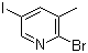 2-Bromo-5-iodo-3-methylpyridine molecular structure (CAS 65550-78-9)