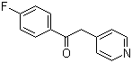 1-(4-氟苯基)-2-(4-吡啶基)乙酮分子结构 (CAS 6576-05-2)