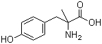 structure of CAS# 658-48-0, DL-alpha-Methyltyrosine