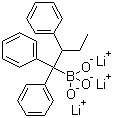 Lithium triphenyl (n-butyl) borate molecular structure (CAS 65859-86-1)