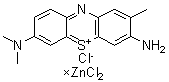 structure of CAS# 6586-04-5, Toluidine Blue;Zinc chloride compd. with 3-amino-7-(dimethylamino)-2-methylphenothiazin-5-ium chloride