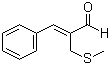 2-(Methylthiomethyl)-3-phenylpropenal molecular structure (CAS 65887-08-3)