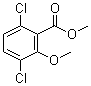 2-Methoxy-3,6-dichlorobenzoic acid methyl ester molecular structure (CAS 6597-78-0)