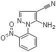5-Amino-1-(2-nitrophenyl)-1H-pyrazole-4-carbonitrile molecular structure (CAS 65973-69-5)