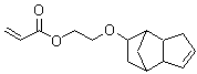 2-Propenoic acid 2-[(3a,4,5,6,7,7a-hexahydro-4,7-methano-1H-inden-6-yl)oxy]ethyl ester molecular structure (CAS 65983-31-5)