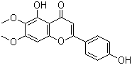 结构式 CAS# 6601-62-3, 蓟黄素