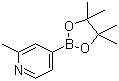2-Methylpyridine-4-boronic acid pinacol ester molecular structure (CAS 660867-80-1)