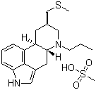 Pergolide mesylate salt molecular structure (CAS 66104-23-2)