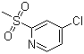4-Chloro-2-(methylsulfonyl)pyridine molecular structure (CAS 66154-70-9)