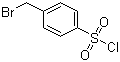 4-Bromomethylbenzenesulfonyl chloride molecular structure (CAS 66176-39-4)