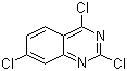 structure of CAS# 6625-94-1, 2,4,7-Trichloroquinazoline