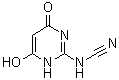 (1,4-Dihydro-6-hydroxy-4-oxo-2-pyrimidinyl)cyanamide molecular structure (CAS 6627-61-8)