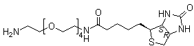 结构式 CAS# 663171-32-2, (3aS,4S,6aR)-N-(14-氨基-3,6,9,12-四氧杂十四烷-1-基)六氢-2-氧代-1H-噻吩并[3,4-d]咪唑-4-戊酰胺