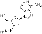 3'-Azido-2',3'-dideoxyadenosine molecular structure (CAS 66323-44-2)