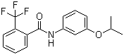 structure of CAS# 66332-96-5, Flutolanil;Flutalanil; Moncut; N-(3-Isopropoxyphenyl)-2-(trifluoromethyl)benzamide; NNF 136