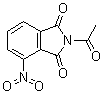 2-Acetyl-4-nitro-1H-isoindole-1,3(2H)-dione molecular structure (CAS 6637-55-4)