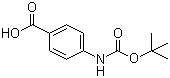 4-(Boc-amino)benzoic acid molecular structure (CAS 66493-39-8)