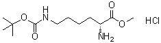 N6-[(1,1-Dimethylethoxy)carbonyl]-D-lysine methyl ester monohydrochloride molecular structure (CAS 66494-53-9)