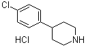 4-(4-氯苯基)哌啶盐酸盐分子结构 (CAS 6652-06-8)