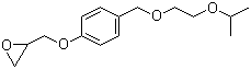 [[4-[[2-(1-Methylethoxy)ethoxy]methyl]phenoxy]methyl]oxirane molecular structure (CAS 66722-57-4)