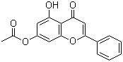 5-Hydroxy-7-acetoxyflavone molecular structure (CAS 6674-40-4)
