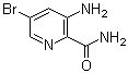 structure of CAS# 669066-89-1, 3-Amino-5-bromopyridine-2-carboxamide