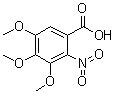 3,4,5-Trimethoxy-2-nitrobenzoic acid molecular structure (CAS 66907-52-6)