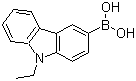 structure of CAS# 669072-93-9, (9-Ethyl-9H-carbazol-3-yl)boronic acid;B-(9-Ethyl-9H-carbazol-3-yl)boronic acid