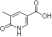 5-Methyl-6-oxo-1,6-dihydropyridine-3-carboxylic acid molecular structure (CAS 66909-27-1)