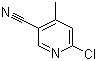 2-Chloro-4-methyl-5-pyridinecarbonitrile molecular structure (CAS 66909-35-1)