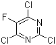 结构式 CAS# 6693-08-9, 2,4,6-三氯-5-氟嘧啶