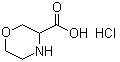 structure of CAS# 66937-99-3, 3-Morpholinecarboxylic acid hydrochloride