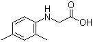 N-(2,4-二甲基苯基)甘氨酸分子结构 (CAS 66947-32-8)