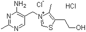 structure of CAS# 67-03-8, Thiamine hydrochloride;Vitamin B1 hydrochloride; Aneurine hydrochloride