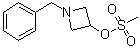 N-Benzyl-3-(mesyloxy)azetidine molecular structure (CAS 67160-49-0)