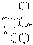 结构式 CAS# 67174-25-8, (-)-N-苄基奎宁鎓氯化物