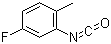 5-氟-2-甲基苯基异氰酸酯分子结构 (CAS 67191-93-9)